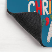 Merry Christmas Y'all Santa Hat Crochet Knitting Q マウスパッド (コーナー)