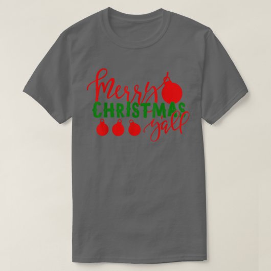 Merry Christmas Y'all T-Shirt Tシャツ (デザイン正面)