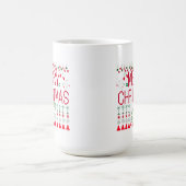 "Merry Christmas Y'all" Ugly Sweater  コーヒーマグカップ (中央)