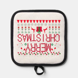 "Merry Christmas Y'all" Ugly Sweater 鍋敷き