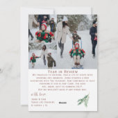 Merry Christmas Year in Review写真 シーズンカード (裏面)