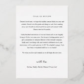 Merry Christmas Year in Review 9フォトコラージュ 箔シーズンカード (裏面)