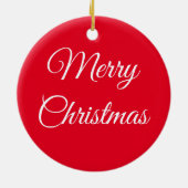 Merry Christmas Yorkie セラミックオーナメント (裏面)