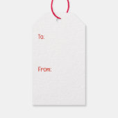 Merry Christmas Yorkie Dogs ギフトタグ (裏面)