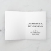 Merry Christmas Your Photo w/フェスティバルキラキラ シーズンカード (内部)