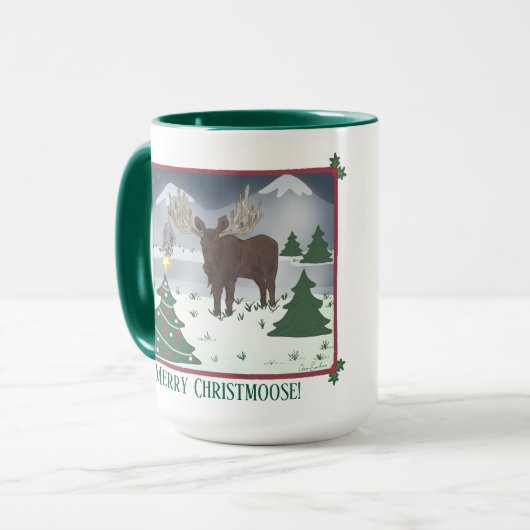 Merry Christmoose! マグカップ (正面左)
