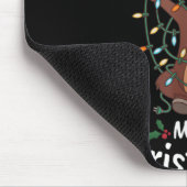 Merry Christmoose Christmas Moose Xmas Tree Lights マウスパッド (コーナー)