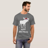 Merry Christmoose I Love Moose Gifts for Moose Lov Tシャツ (正面フル)