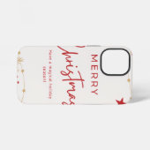 Merry Chritmas iPhoneケース (裏面横)