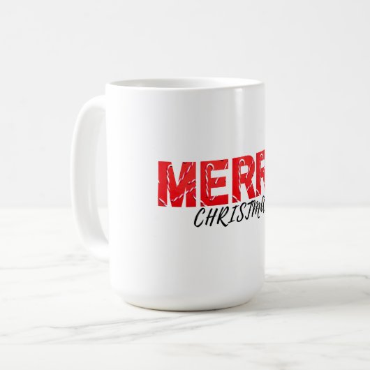 Merry Chrsitmas Coffee Mug コーヒーマグカップ (正面左)
