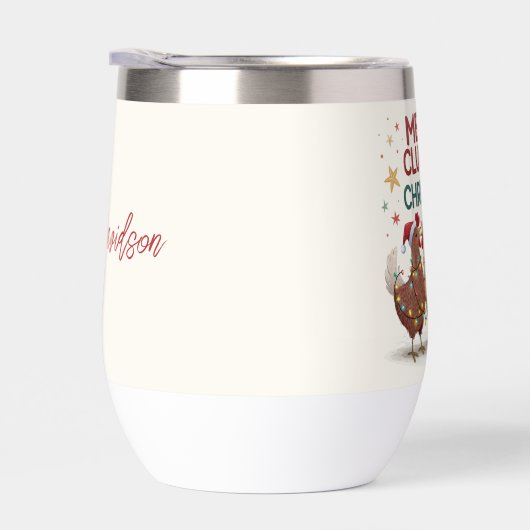 Merry Cluckin Christmas Chickens Personalized (右面)