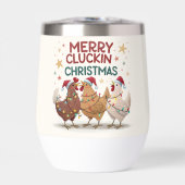 Merry Cluckin Christmas Chickens Personalized (正面)