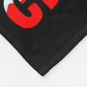 Merry Clucking Christmas Funny Chicken Santa Hat X フリースブランケット (角)