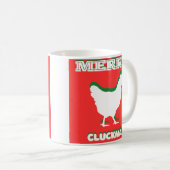 Merry CLUCKMAS coffee mug コーヒーマグカップ (正面右)
