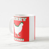 Merry CLUCKMAS coffee mug コーヒーマグカップ (正面左)