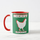 Merry CLUCKMAS coffee mug マグカップ (左)