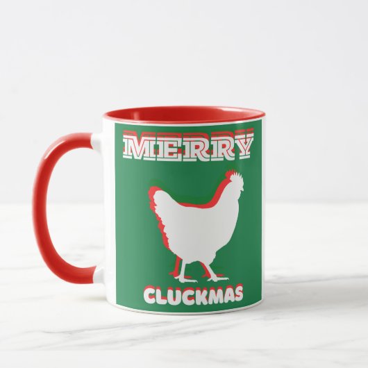 Merry CLUCKMAS coffee mug マグカップ (左)