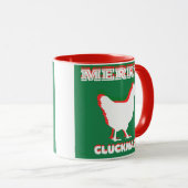 Merry CLUCKMAS coffee mug マグカップ (正面右)