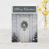 Merry Country Christmas カード (黄色い花)