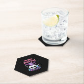 Merry Creepmas Cat Pastel Goth Christmas Skull T-S ペーパーコースター (インサイチュ)