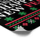 Merry Crisis And Happy New Fear Funny Ugly Christm ポスター (角)