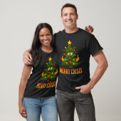 Merry Crisis Funny Christmas Tree Tangled Lights Tシャツ (ユニセックス)