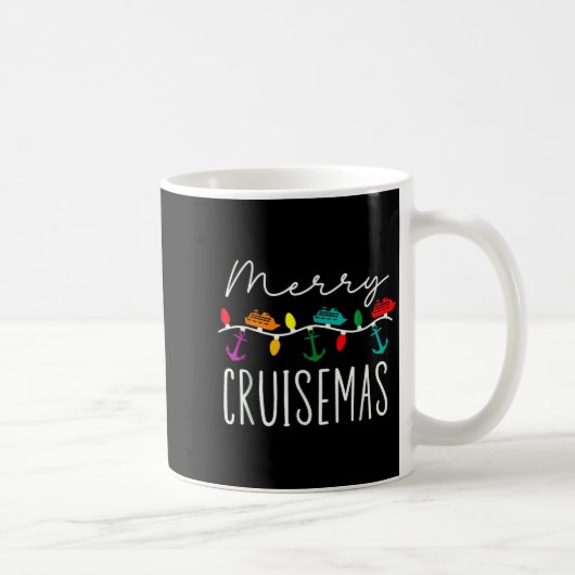 Merry Cruise-mas Cruise Christmas Xmas Pajamas Hol コーヒーマグカップ (右)