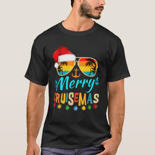 Merry Cruisemas 2025 Christmas Santa Reindeer Crui Tシャツ (正面)