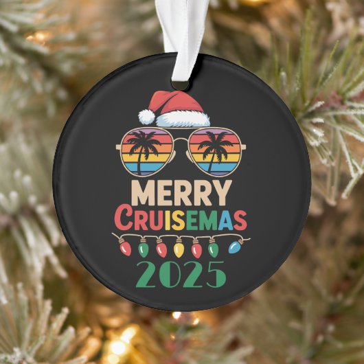 Merry Cruisemas 2025 Personalized Xmas Cruise オーナメント (ツリー)