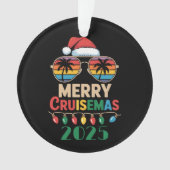 Merry Cruisemas 2025 Personalized Xmas Cruise オーナメント (正面)