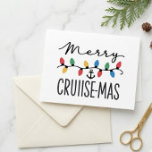 Merry Cruisemas Christmas Cruise Lights Anchor カード