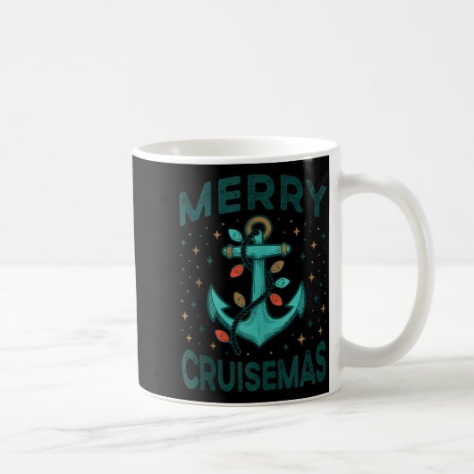 Merry Cruisemas Cruise Christmas Light Matching Fa コーヒーマグカップ (右)