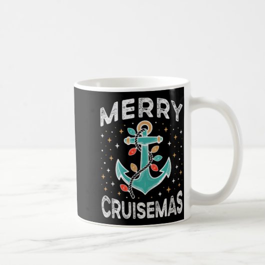 Merry Cruisemas Cruise Mas Matching Family Christm コーヒーマグカップ (右)