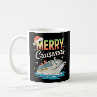 Merry Cruisemas Cruise Ship Xmas Family Christmas コーヒーマグカップ