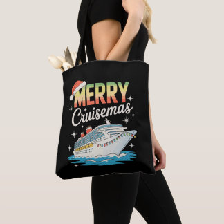 Merry Cruisemas Cruise Ship Xmas Family Christmas トートバッグ