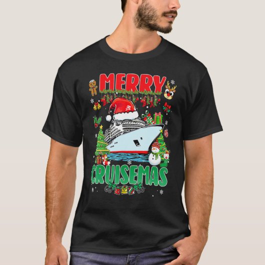 Merry Cruisemas Family Cruise Santa Christmas 2022 Tシャツ (正面)