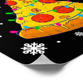 Merry Crustmas Pizza Christmas Tree Xmas Gifts Kid ポスター (角)