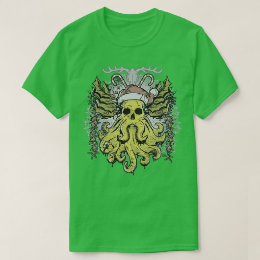 Merry Cthulhumas Tシャツ (デザイン正面)