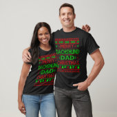 Merry Dachshund Dad Dog Christmas Gift  Tシャツ (ユニセックス)