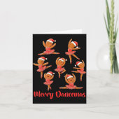 Merry Dancemas Ballet Dancer Gingerbread Teacher C カード (正面)