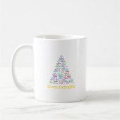 Merry Debugging Code Christmas Tree Art コーヒーマグカップ (左)