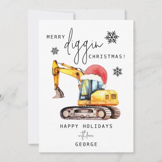 Merry Diggin Christmas シーズンカード (正面)