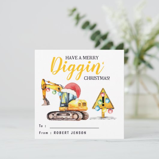 Merry Diggin' Christmas | Construction Theme Class シーズンカード (スタンド正面)