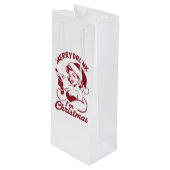 Merry Drunk I'm Christmas Cocktail Snarky Drinking ワインギフトバッグ (正面アングル)