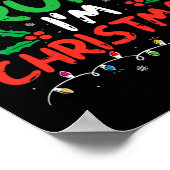 Merry Drunk I'm Christmas Funny Santa Joke Xmas Dr ポスター (角)