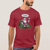 Merry Drunk Santa Christmas Tシャツ (正面)