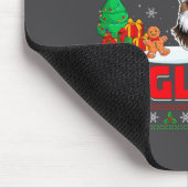 Merry Eaglemas - Eagle Wearing Santa Hat Ugly Chri マウスパッド (コーナー)