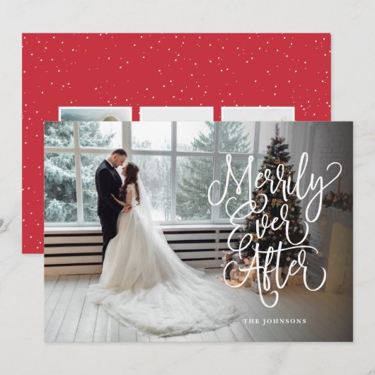 Merry Ever 結婚 After's Holiday Full Photo シーズンカード (正面/裏面)