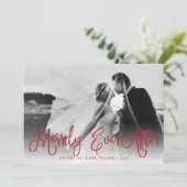 Merry Ever After Newlywed Holiday Photo Card シーズンカード (スタンド正面)