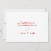 Merry Ever After Newlywed Holiday Photo Card シーズンカード (裏面)